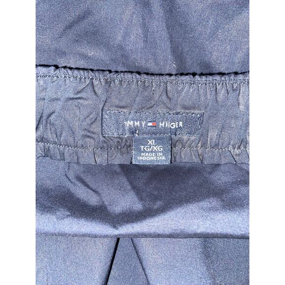 Tommy Hilfiger Preppy Navy Blue & White Cold Shoulder A-Line Dress EUC size XL - Picture 8 of 8